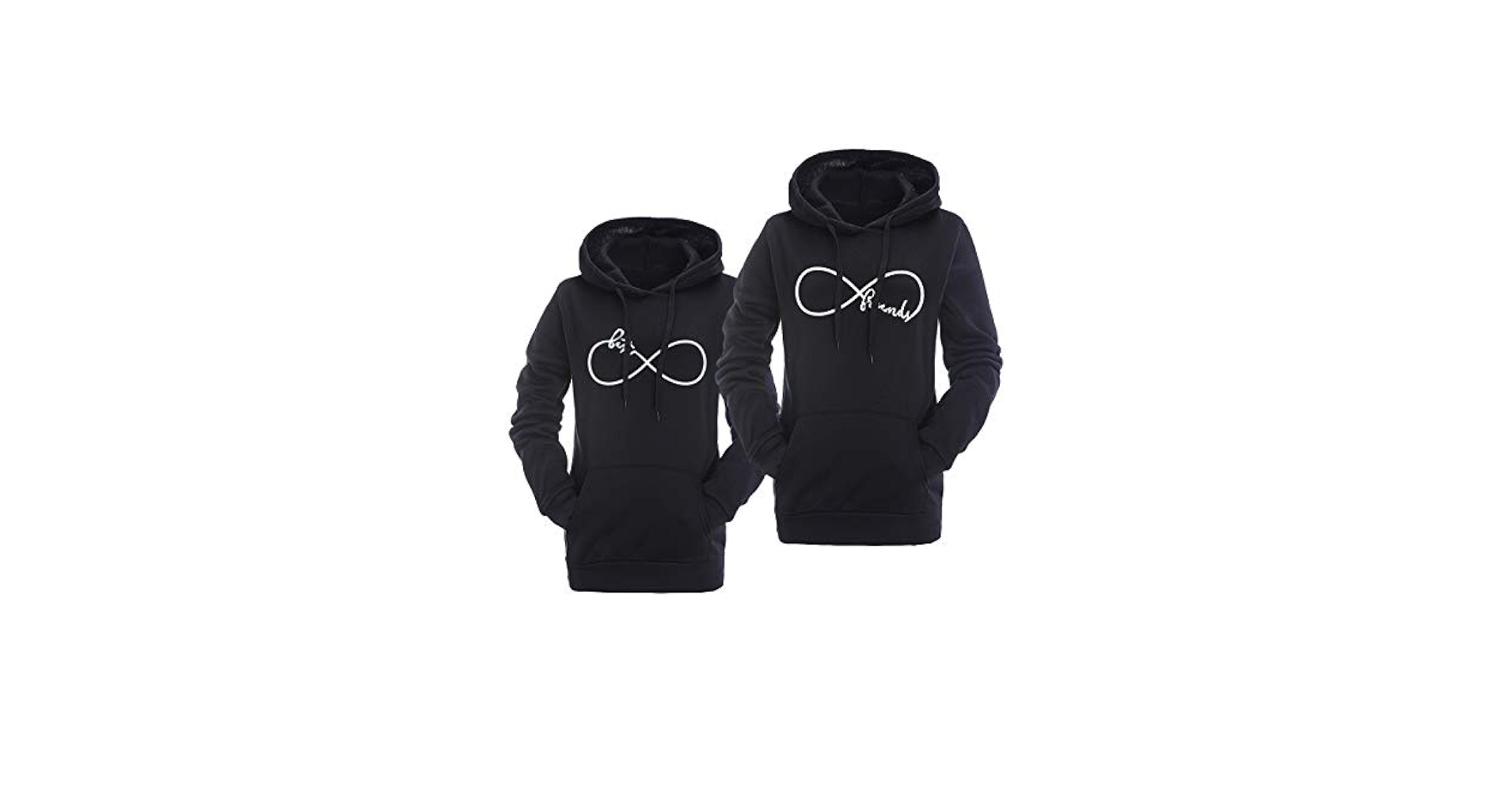Amazon.com: Double Fashion Matching Best Friend Hoodies For